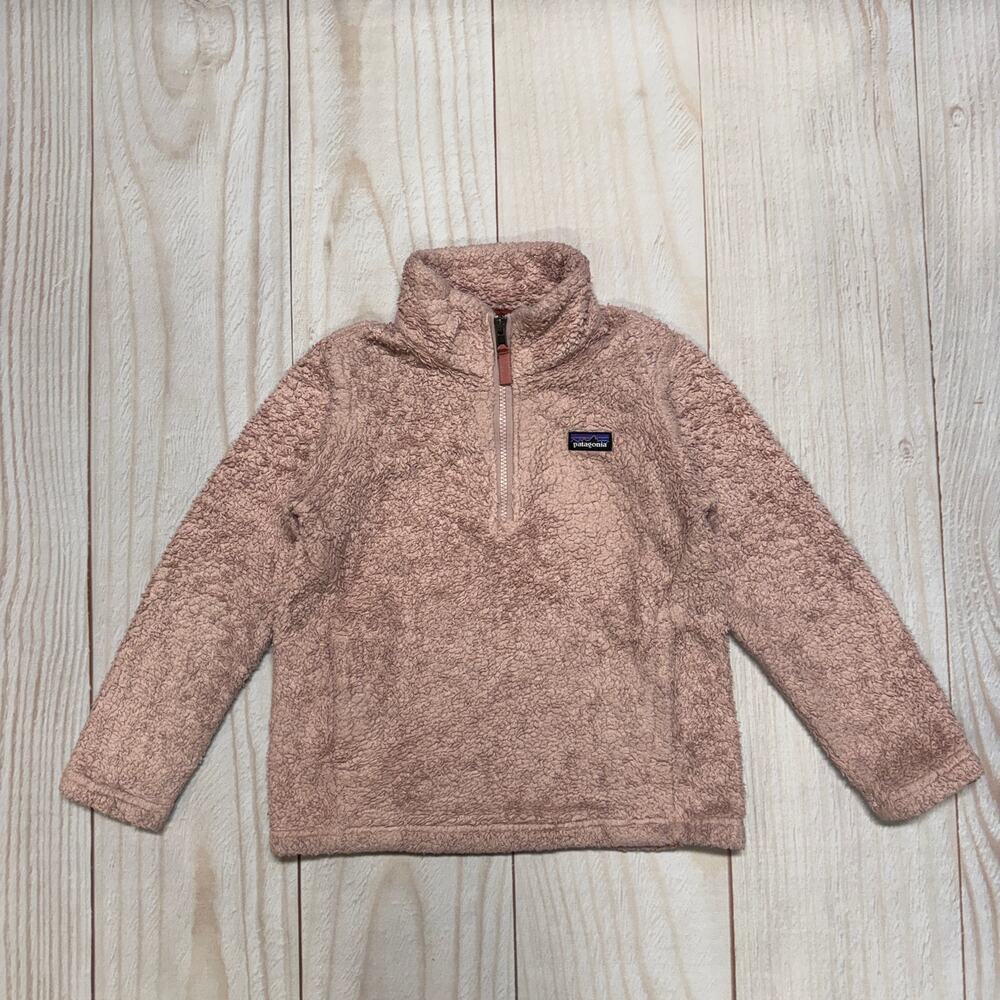 Lot of 2 Patagonia Girls S 7-8 Los Gatos 1/4 Zip Fleece pullover sweater Bundle - Picture 2 of 12
